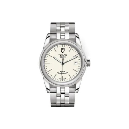 TUDOR Jun Jue Series Автоматический Механический Механизм Женские Часы 36 мм Белый Циферблат Стальной Корпус Часов Стальной Ремешок