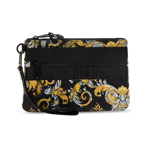 VERSACE JEANS COUTURE Нейлоновая ткань клатч-монета клатч стандартный мужской черный многоцветный