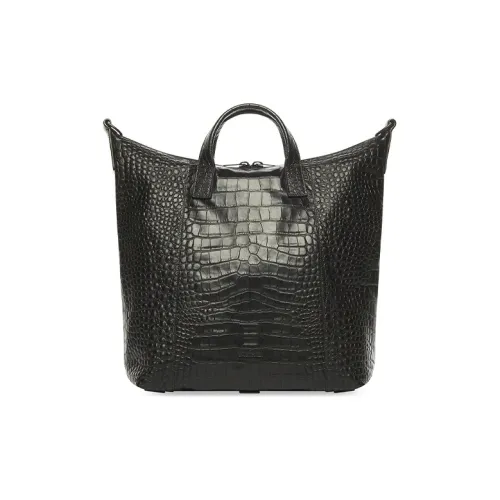 Balenciaga HOURGLASS Коровья кожа Сумка Мужская Черная