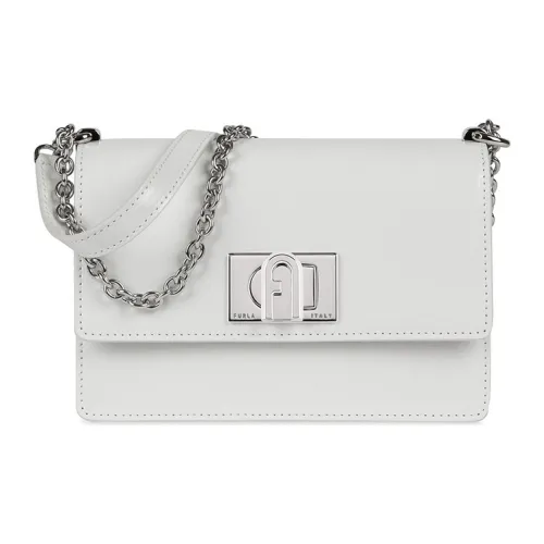 Furla 1927 Collection Кожа Маленькая Квадратная Сумка Сумка через плечо Мини Женская Белая