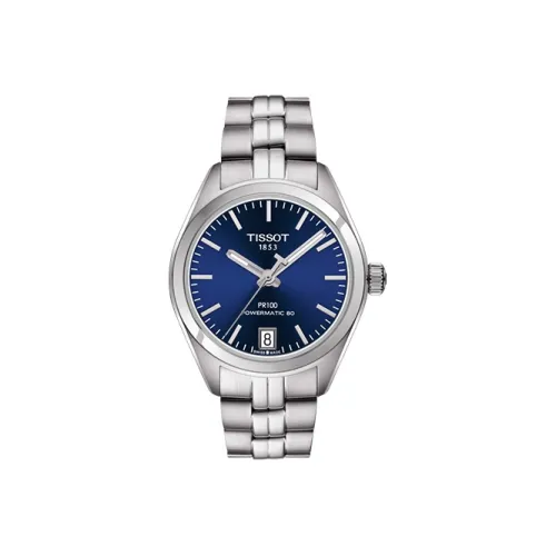 TISSOT Автоматические Механические Часы Женские PR100 Collection Синий Movement