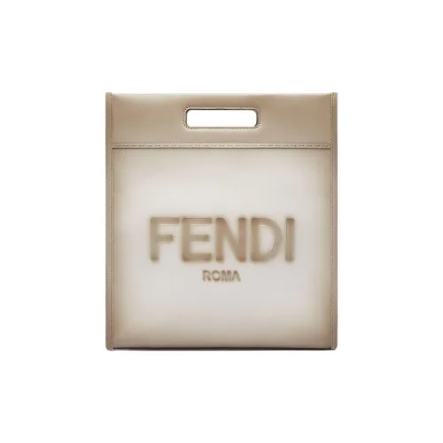 FENDI Коровья кожа Сумка Клатч Мужской Светло-серый Градиентный Цвет Изменение