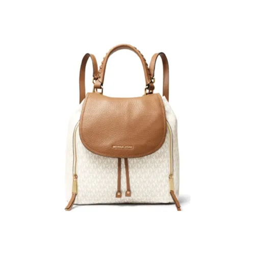 MICHAEL KORS Viv Коровья кожа с искусственной кожей большой рюкзак женский желудево-коричневый