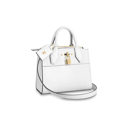 LOUIS VUITTON City Steamer Коровья кожа Сумка Мини Женская Белая