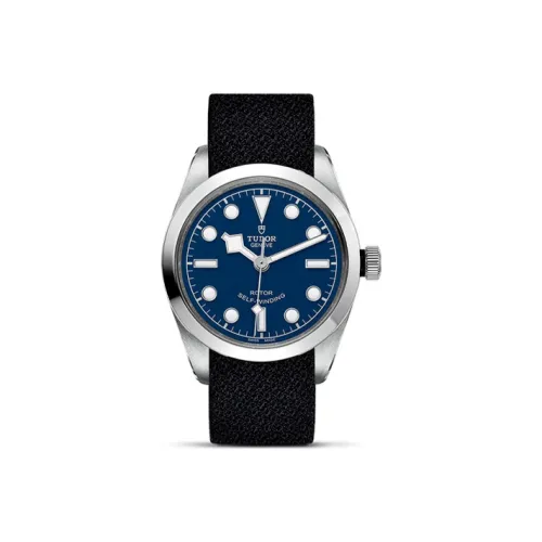 TUDOR BLACK BAY Collection Автоматический Механический Механизм Унисекс Часы 36 мм Синий Циферблат Стальной Корпус Часы Тканевый Ремешок
