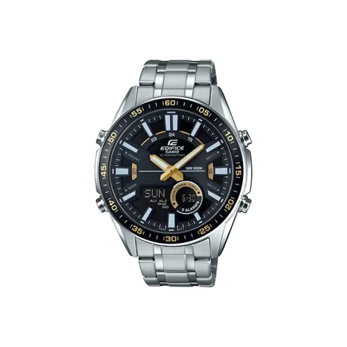 CASIO EDIFICE Collection Кварцевый механизм нержавеющая сталь ремешок часы для мужчин черный циферблат