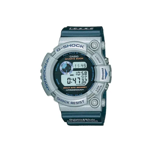 CASIO G SHOCK Frogman Collection Кварцевый механизм Смольный ремешок Часы Мужские Синий циферблат