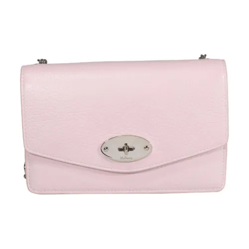 Mulberry Darley Телячья кожа Сумка через плечо Женская Розовая