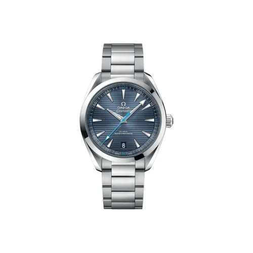 OMEGA Автоматический Механический Часы Мужские AQUA TERRA 150 метров, 41 мм, Синий