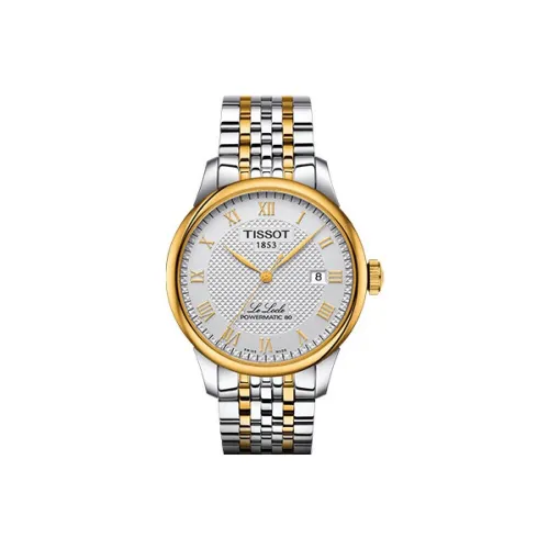 TISSOT Автоматический Механический Механизм Мужские Часы Le Locle Collection 39,3 мм Серебряные