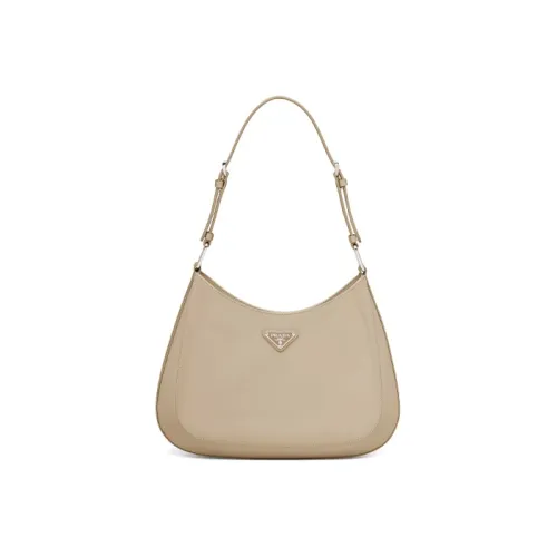 PRADA Cleo Брушированная кожа Сумка через плечо Женская Пустыня Бежевый