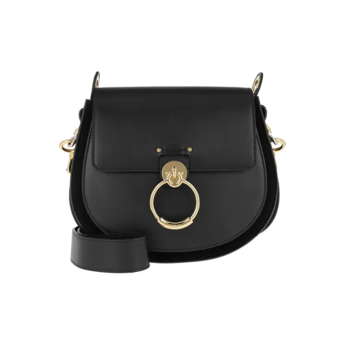 Chloe Tess Телячья кожа Сумка через плечо Сумка Большая Женская Черная