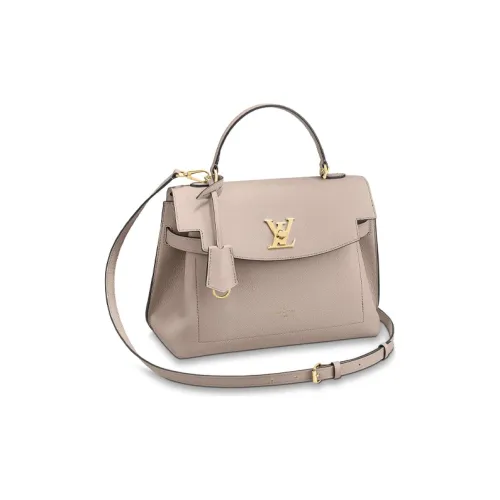 LOUIS VUITTON Lockme Ever Сумка через плечо из коровьей кожи среднего размера женская цвет тауповый