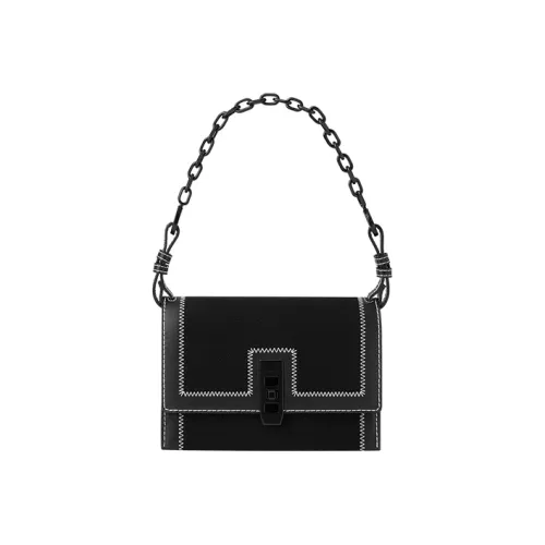 CHARLES KEITH Ткань Charles Keith Сумка на плечо Женская Айвори Шалфей Зеленый Серый Зеленый Черный Шоколад