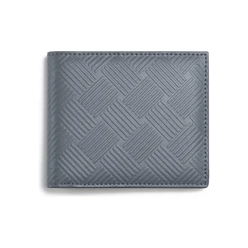 Bottega Veneta Коровья кожа Держатель для карт кошелек Мужской Серый
