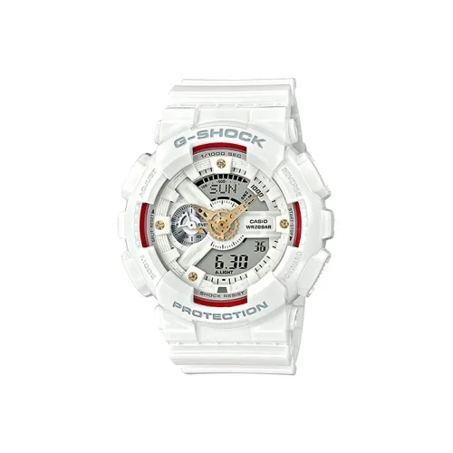 CASIO G SHOCK Collection Кварцевый механизм Смольный ремешок Часы Мужские Белый циферблат