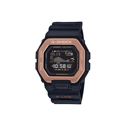 CASIO G Lide Series G SHOCK Collection Кварцевый механизм Смольный ремешок Часы Мужские Черный циферблат