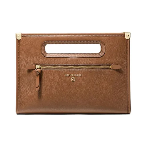 MICHAEL KORS Jane Кожа Клатч Монета Кошелек Commuter Сумка Сумка Большая Женская Коричневая