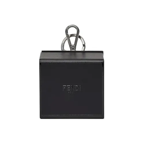 FENDI Корова Кожа Key Pouch Унисекс Черный