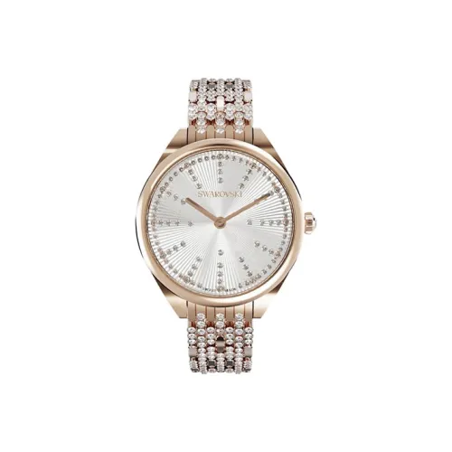 Swarovski Attract Collection Кварцевые Женские Часы Стальной Ремешок 30 мм Серебристый Циферблат