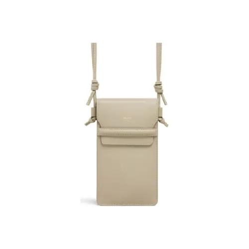 CELINE Чехол для телефона из гладкой коровьей кожи Унисекс Серый Зеленый