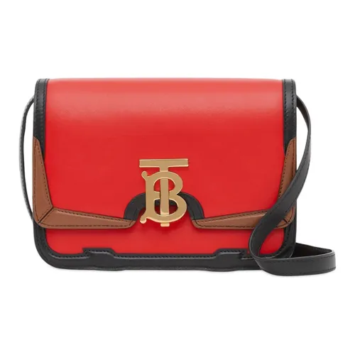 Burberry Сумка через плечо из коровьей кожи женская красная
