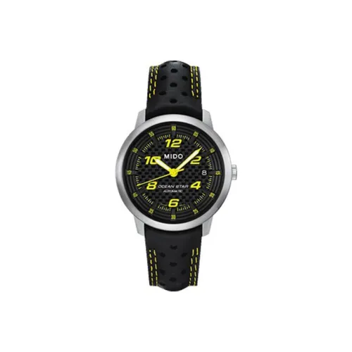 Mido Helm Автоматический Механический Часы Мужские 39 мм Черный Циферблат Корпус из Нержавеющей Стали Ремешок из Коровьей Кожи