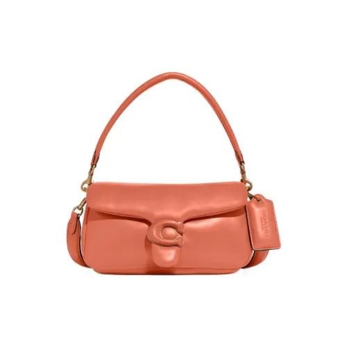 COACH Tabby Кожа Облачная Сумка Через плечо Подмышечная Сумка-подушка Сумка на плечо Женская Светло-коралловая