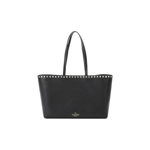 Valentino Кожа Тоут Сумка Сумка через плечо Женская Черная