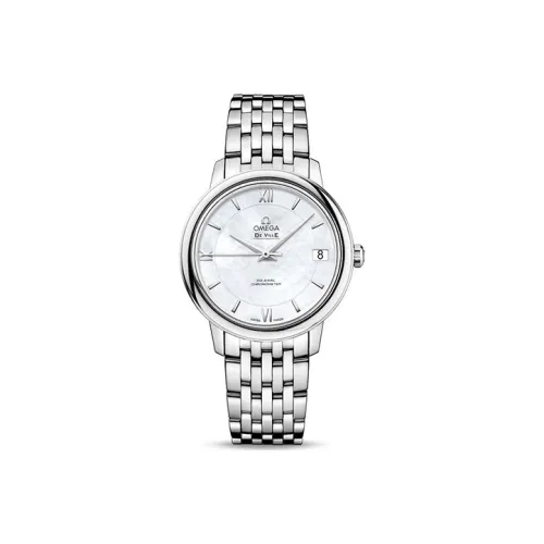 OMEGA Автоматический Механический Movement Женские Часы Elegant Saucer Series 32,7 мм Белый