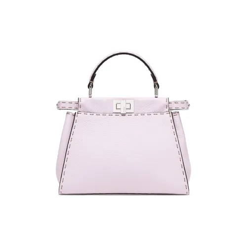 FENDI Peekaboo Роман Noleather Сумка через плечо Сумка Мини Женская Светло-фиолетовая