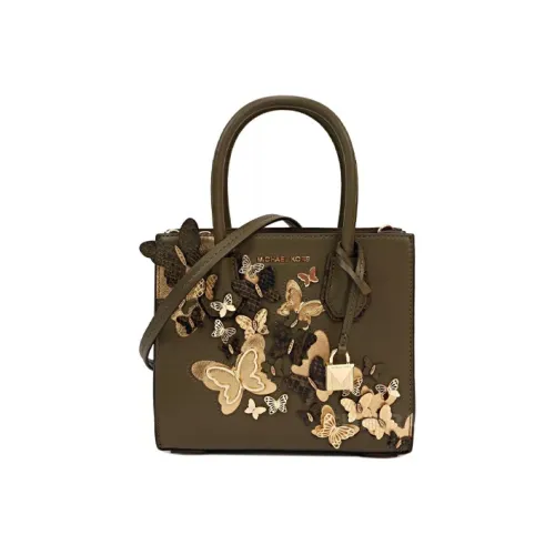 MICHAEL KORS MICHAEL KORS Handbag Collection Mercer Коровья кожа Аккордеонная сумка Через плечо Сумка Женские Оливковый