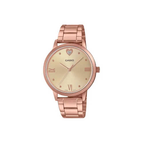 CASIO Standard Series Кварцевый механизм нержавеющая сталь ремешок женские часы золотой циферблат модель LTP 2022VPG 9C