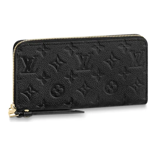 LOUIS VUITTON Кошелек из коровьей кожи стандартный женский черный