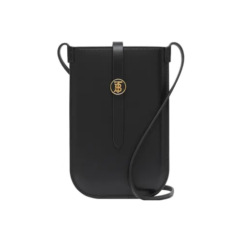 Burberry Чехол для телефона из кожи сумка через плечо унисекс черный