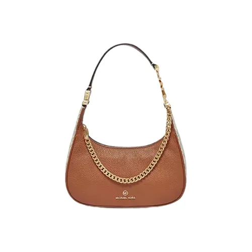 MICHAEL KORS Piper Кожа Сумка через плечо Маленькая Женская Желудево-коричневый Ванильный белый