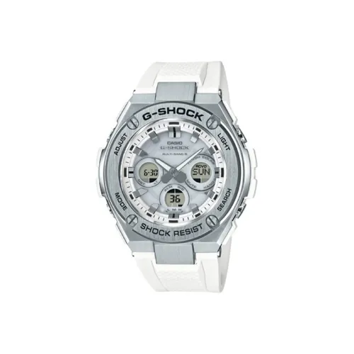 CASIO Радиоконтролируемые Кварцевые Механические Смольный Ремешок Часы Мужские Белый Циферблат