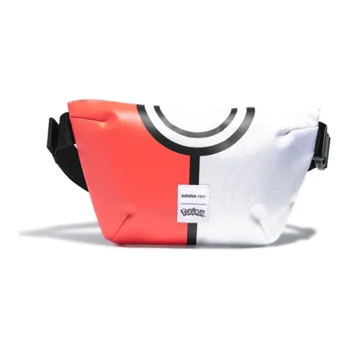 ADIDAS NEO Pokémon Collaboration Полиэстер Рюкзак Сумка через плечо Стандартная Унисекс Красный Черный Белый