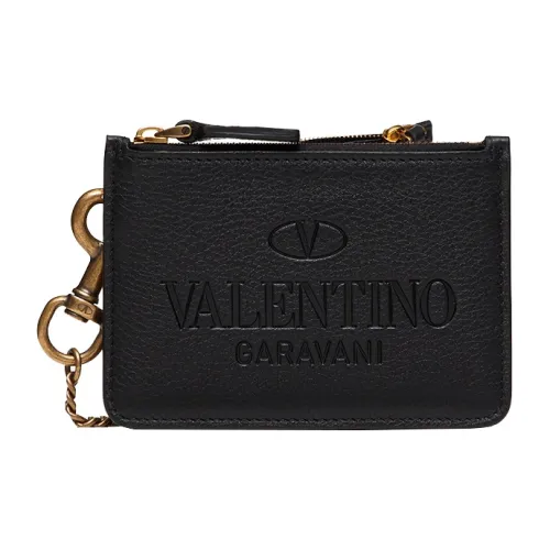 Valentino Телячья кожа Держатель для карт Мужской Черный