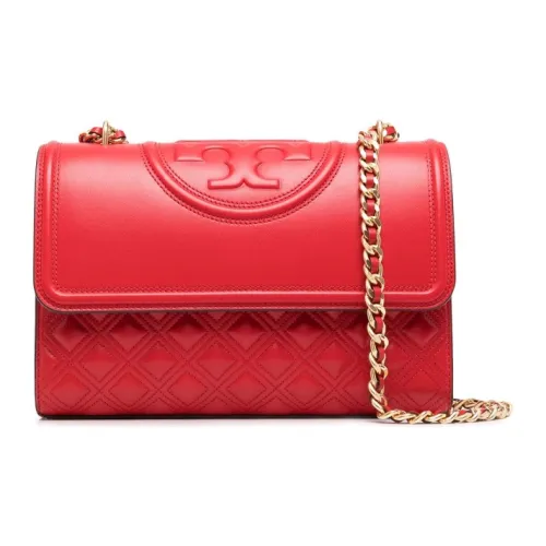 TORY BURCH Fleming Sheepskin Crossbody Bag Shoulder Bag Small Women's Red TORY BURCH Fleming Овчина Сумка через плечо Сумка на плечо Маленькая Женская Красная