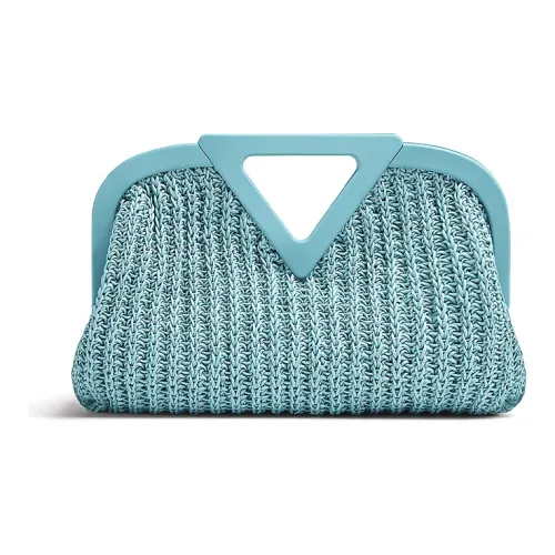 Bottega Veneta Sheepskin Clutch Women's Sky Blue