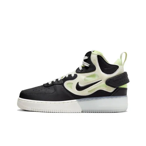 Nike Air Force 1 MID Топ Скейтборд Кроссовки Мужские Черные Зеленые