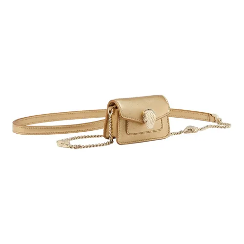 BVLGARI Serpenti Forever Бананка из коровьей кожи сумка через плечо мини женская золотая