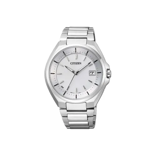 CITIZEN ATTESA Collection Светильник Кварцевый механизм Титан Ремешок Часы Мужские Белый циферблат