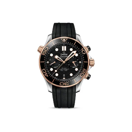 OMEGA Автоматический Механический Часы Мужские Seahorse Series 300m Diving Watch 44 мм Черные