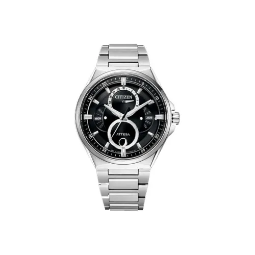 CITIZEN Attesa Collection Солнечный кварцевый механизм Титан Ремешок Часы 42 мм Мужские часы Черный циферблат BU0060 68E