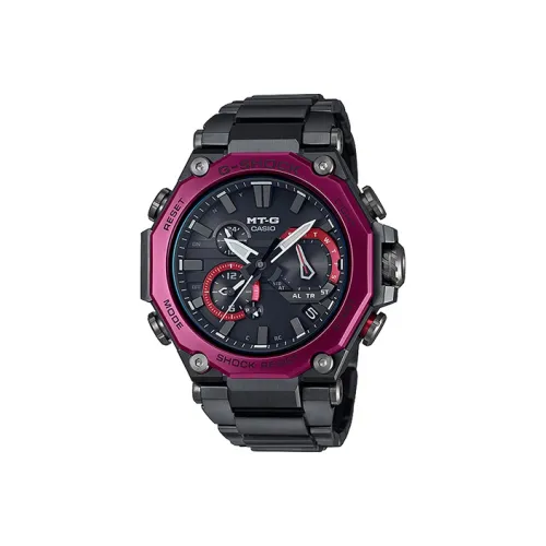 CASIO MTG серия Unicorn Solar кварцевый механизм нержавеющая сталь ремешок часы для мужчин черный циферблат