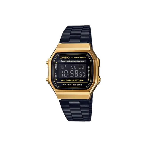 CASIO Vintage Collection A168 Кварцевый механизм нержавеющий стальной ремешок часы для мужчин черный циферблат