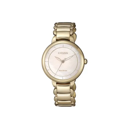CITIZEN Светильник Кварцевый механизм Женские Ecology Drive Collection Часы 31мм*8мм Жемчужная раковина Цвет