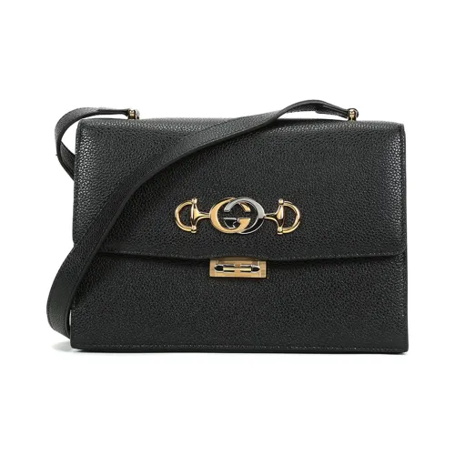 GUCCI GRAIN LEATHER Сумка через плечо Сумка на плечо Женская Черная